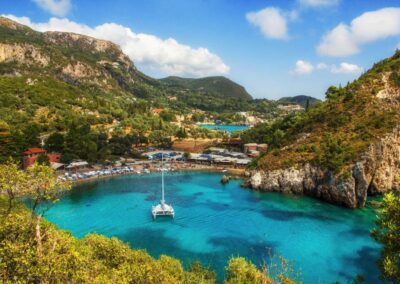 AURELIA YACHTING - CORFU ISLAND COAST - PALEOKASTRITSA- CAVES - SAXDOR 320GTC - SUMMER - PRIVATE CHARTER - CRUISE