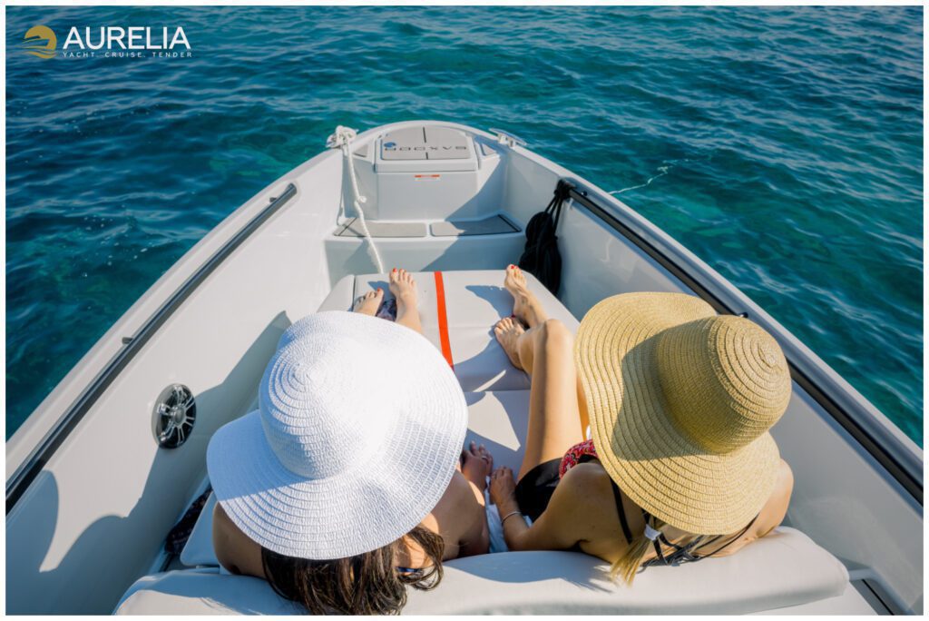 AURELIA YACHTING -SAXDOR 320 GTC- AXOPAR 28TT - BRABUS LINE - MOTORYACHT - PRIVATE CRUISE - PRIVATE CHARTER - TENDER - CORFU