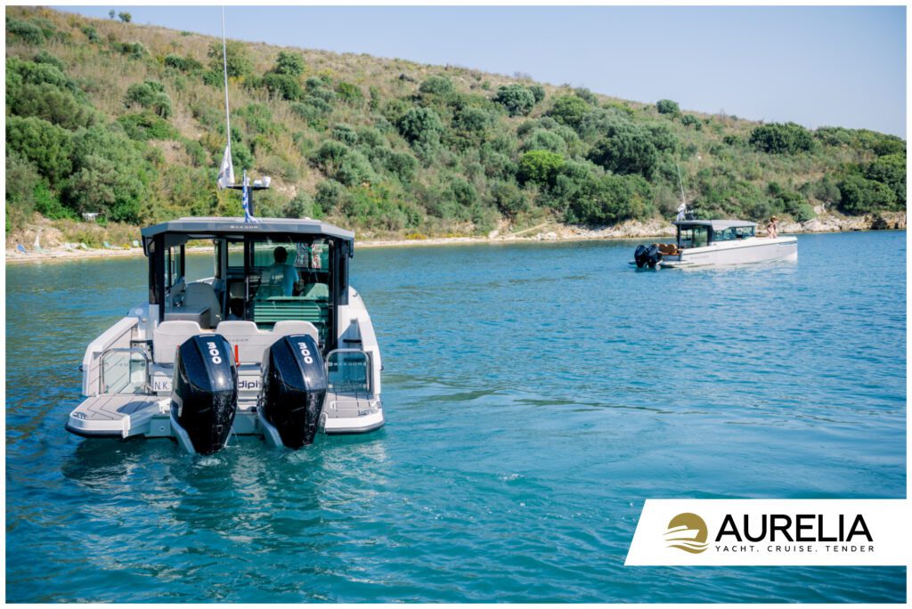 AURELIA YACHTING -SAXDOR 320 GTC- MOTORYACHT - PRIVATE CRUISE - PRIVATE CHARTER - TENDER - CORFU