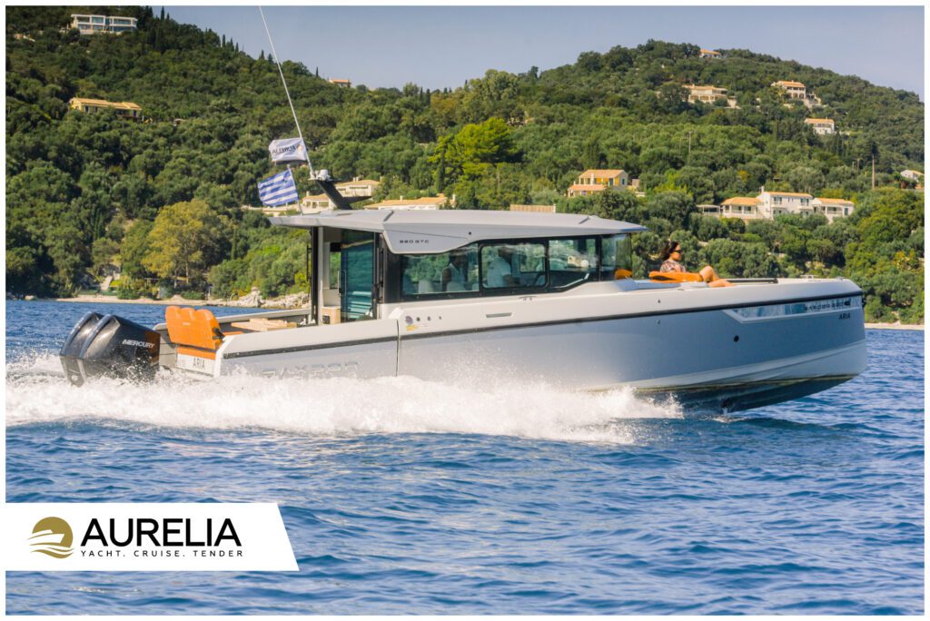 AURELIA YACHTING -SAXDOR 320 GTC- MOTORYACHT - PRIVATE CRUISE - PRIVATE CHARTER - TENDER - CORFU
