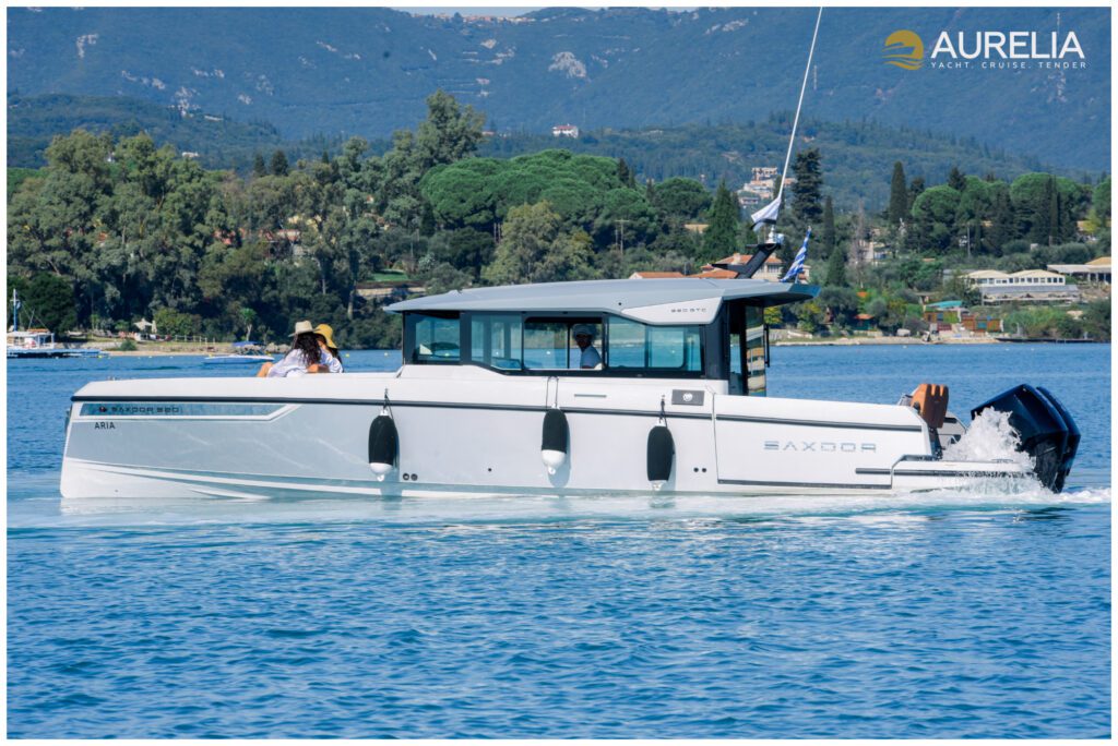 AURELIA YACHTING -SAXDOR 320 GTC- MOTORYACHT - PRIVATE CRUISE - PRIVATE CHARTER - TENDER - CORFU