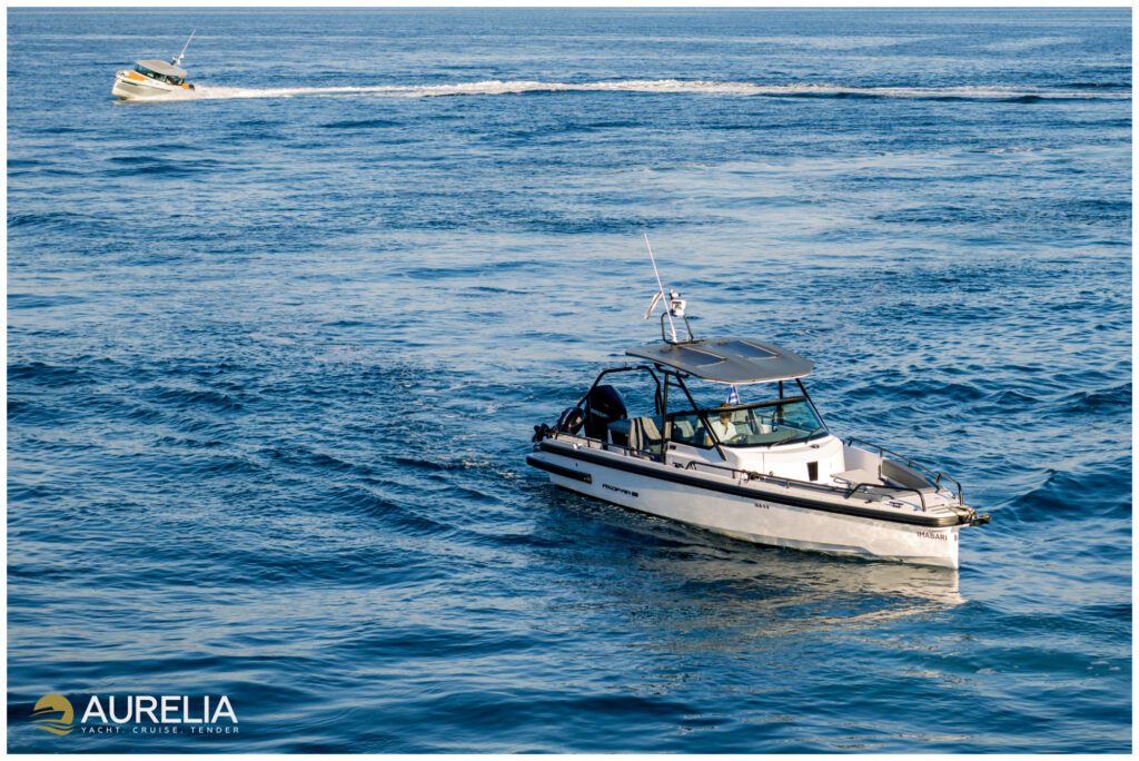 AURELIA YACHTING -SAXDOR 320 GTC- AXOPAR 28TT - BRABUS LINE - MOTORYACHT - PRIVATE CRUISE - PRIVATE CHARTER - TENDER - CORFU