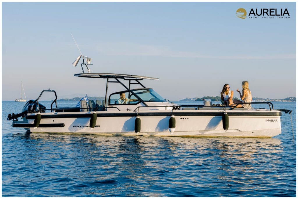 AURELIA YACHTING -SAXDOR 320 GTC- AXOPAR 28TT - BRABUS LINE - MOTORYACHT - PRIVATE CRUISE - PRIVATE CHARTER - TENDER - CORFU