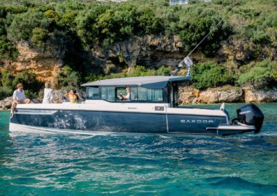 Saxdor 320 GTC - M/Y Serendipity - Daily private cruises - luxury charter - Corfu Island - Paxos - Antipaxos - North east coast of Corfu - Aurelia Yachting
