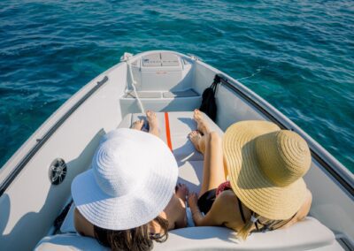 Aurelia Yachting - Saxdor 320 Gtc - Private Yacht - Private Cruise - Private Tender - Corfu - Ioanian Islands - Corfu town - Luxury day cruise - Corfu Seaside